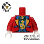 LEGO Mini Figure Torso Red Clown Jacket