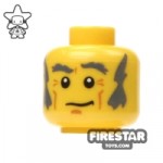 LEGO Mini Figure Heads Gray Sideburns