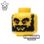 LEGO Mini Figure Heads Angry Face