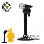 LEGO Silver Microphone and Stand
