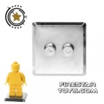 Brick Command Mini Figure Stand Chrome Silver