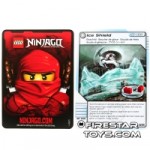 Ninjago Masters of Spinjitzu Game Card 62 Ice Shield
