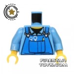 LEGO Mini Figure Torso Blue Overalls
