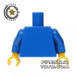 LEGO Mini Figure Torso Plain Blue
