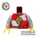 LEGO Mini Figure Torso Castle Kingdoms Lion Head