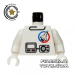 LEGO Mini Figure Torso Launch Command Space Logo