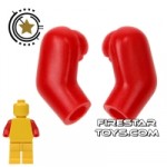 LEGO Mini Figure Arms Pair Red