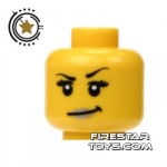LEGO Mini Figure Heads Silver Lips