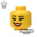 LEGO Mini Figure Heads Smile and Beauty Mark