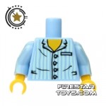 LEGO Mini Figure Torso Blue Pajama Top